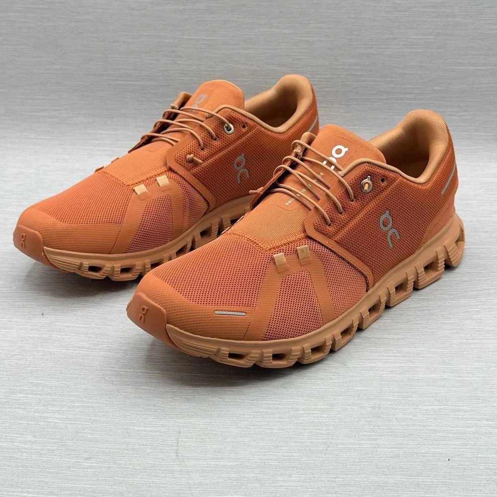 On Cloud 6 Men's 11 Running Shoes Canyon Sandstone Orange Speed Laces